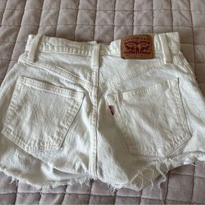 Levi's Women's Off-White Jean Shorts